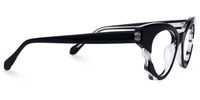 Agapito - Cat Eye Black Eyeglasses | Vooglam 