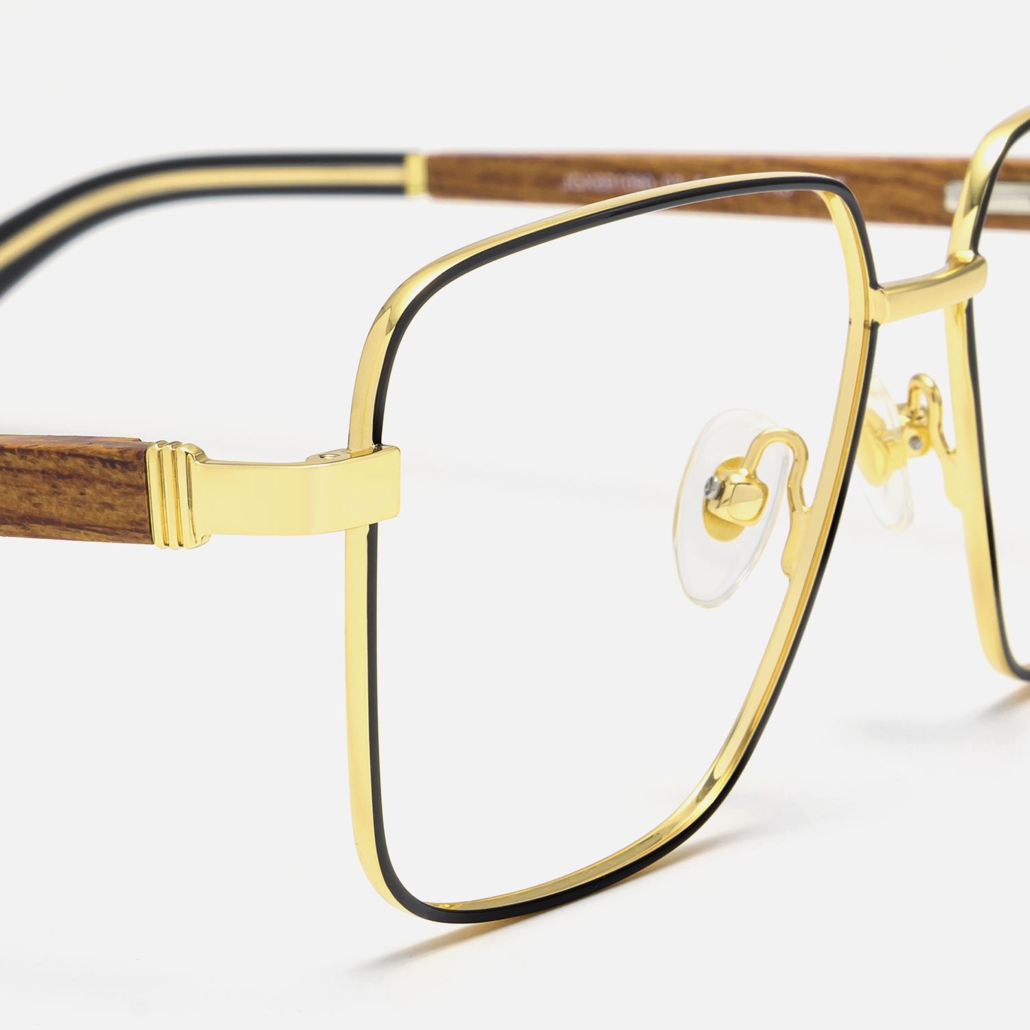 Griot - Square Black Eyeglasses | Vooglam Design Details
