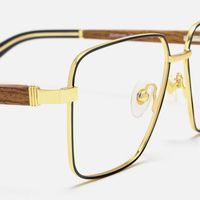 Griot - Square Black Eyeglasses | Vooglam Design Details