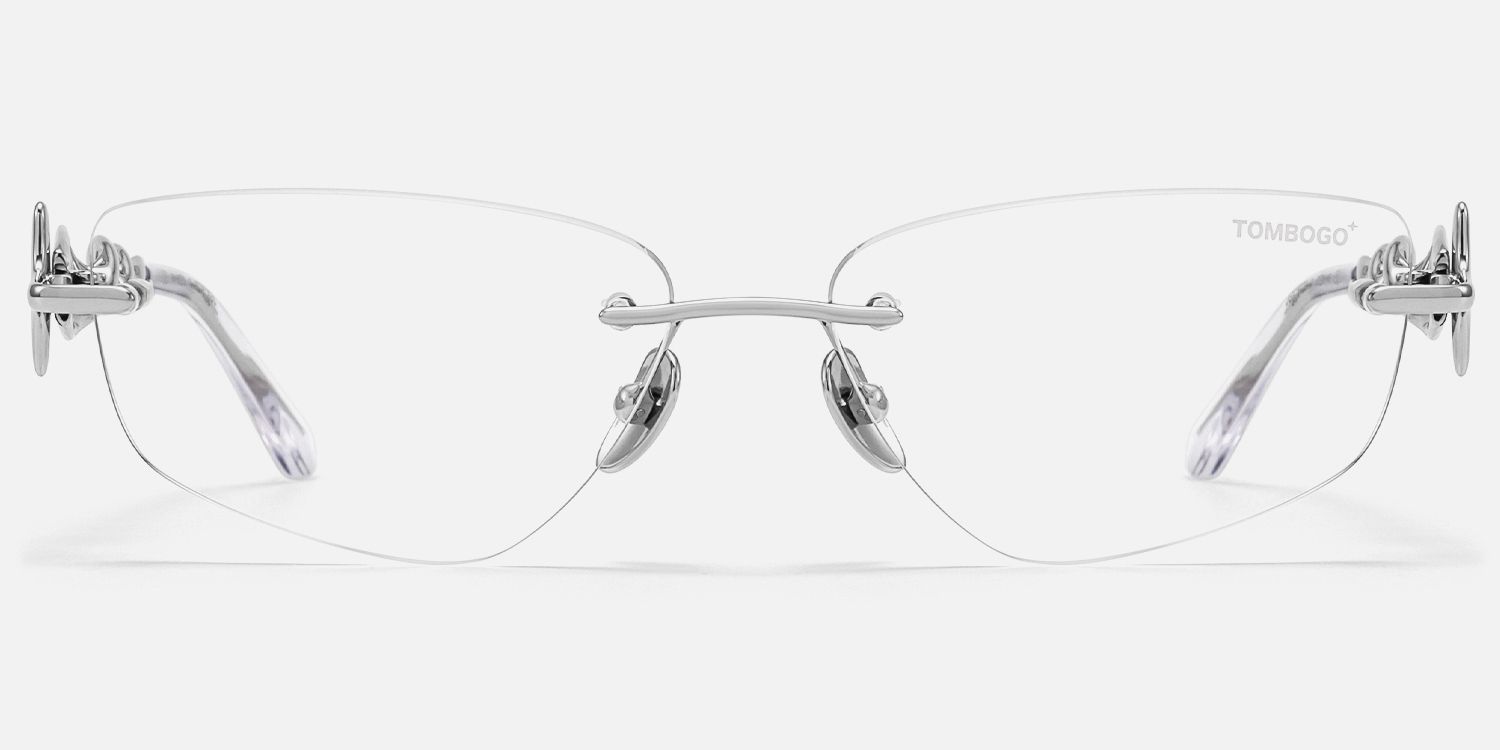 The Decoder - Geometric Silver Eyeglasses product detail 2