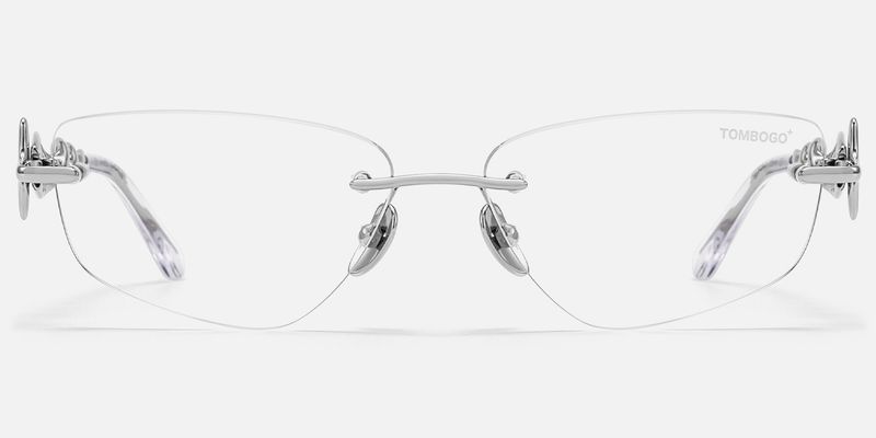 The Decoder - Geometric Silver Eyeglasses