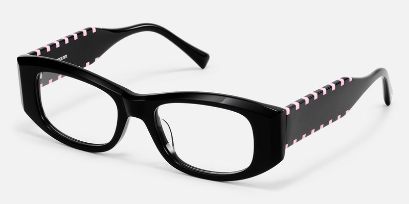 Banksy - Rectangle Black Eyeglasses | Vooglam