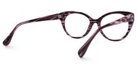 Delara - Cat Eye Purple Eyeglasses | Vooglam Side View