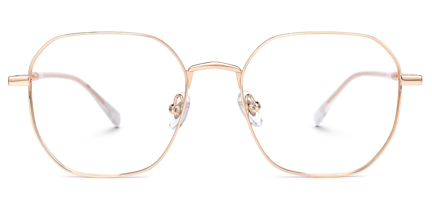 

Ealdwulf - Geometric Gold Eyeglasses