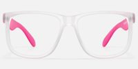 Sync - Rectangle Transparent Eyeglasses | Vooglam Angle View