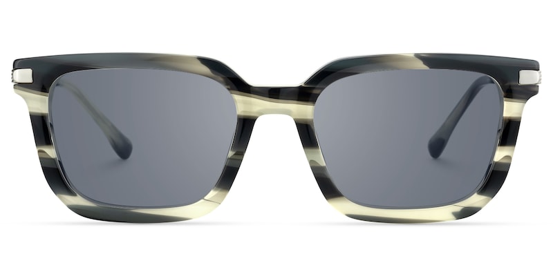 Denbeigh - Rectangle Pattern Sunglasses