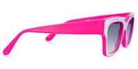 Qacha - Square Pink Sunglasses - 5