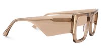 Fantasia - Rectangle Brown Eyeglasses | Vooglam