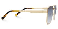 Fidelina - Aviator Gold Sunglasses - 4