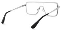 Padraic - Aviator Silver Eyeglasses | Vooglam Side View