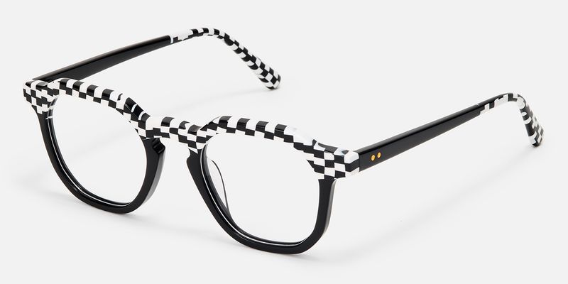 Mahsa - Geometric Pattern Eyeglasses