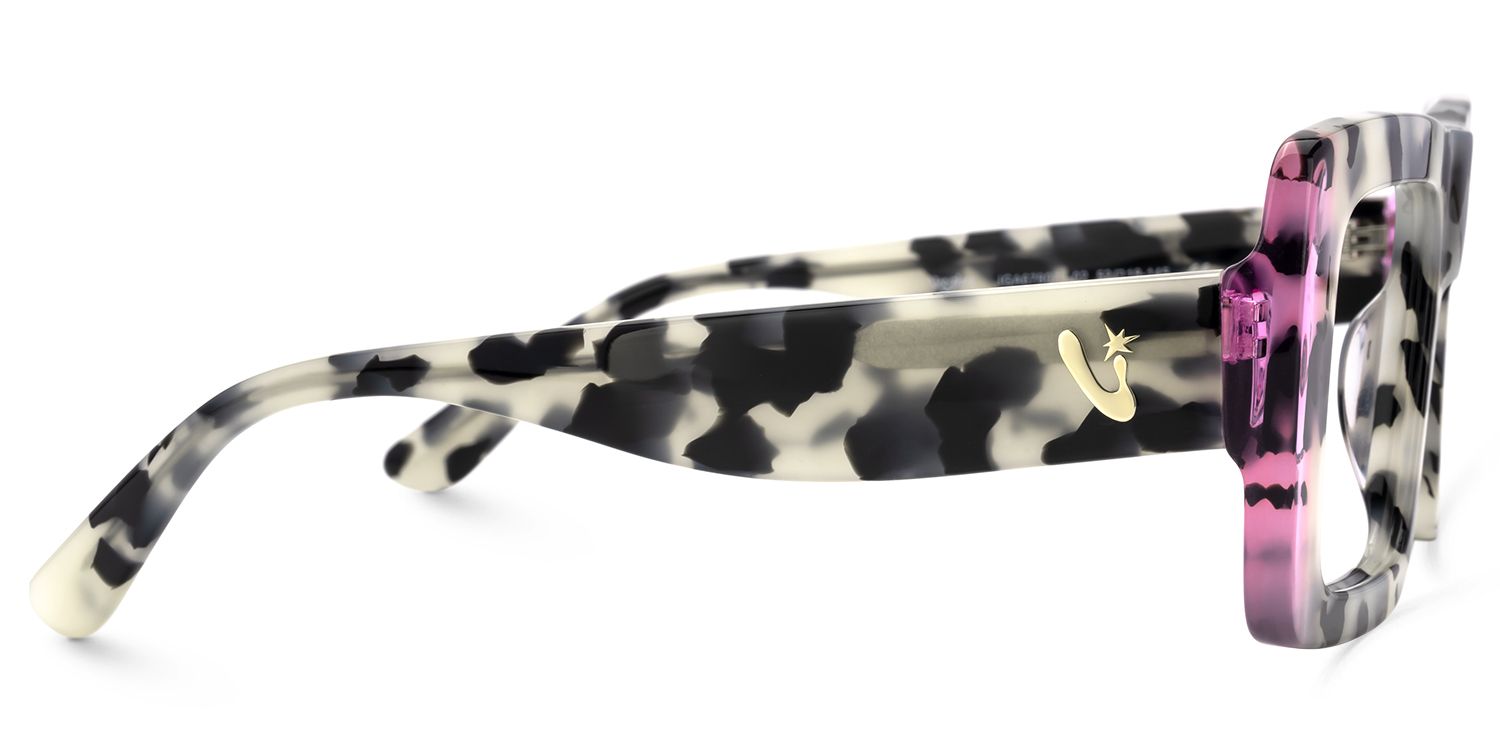Ameya - Square Tortoise Eyeglasses | Vooglam 4