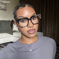 Sanna - Square Black Eyeglasses - 6