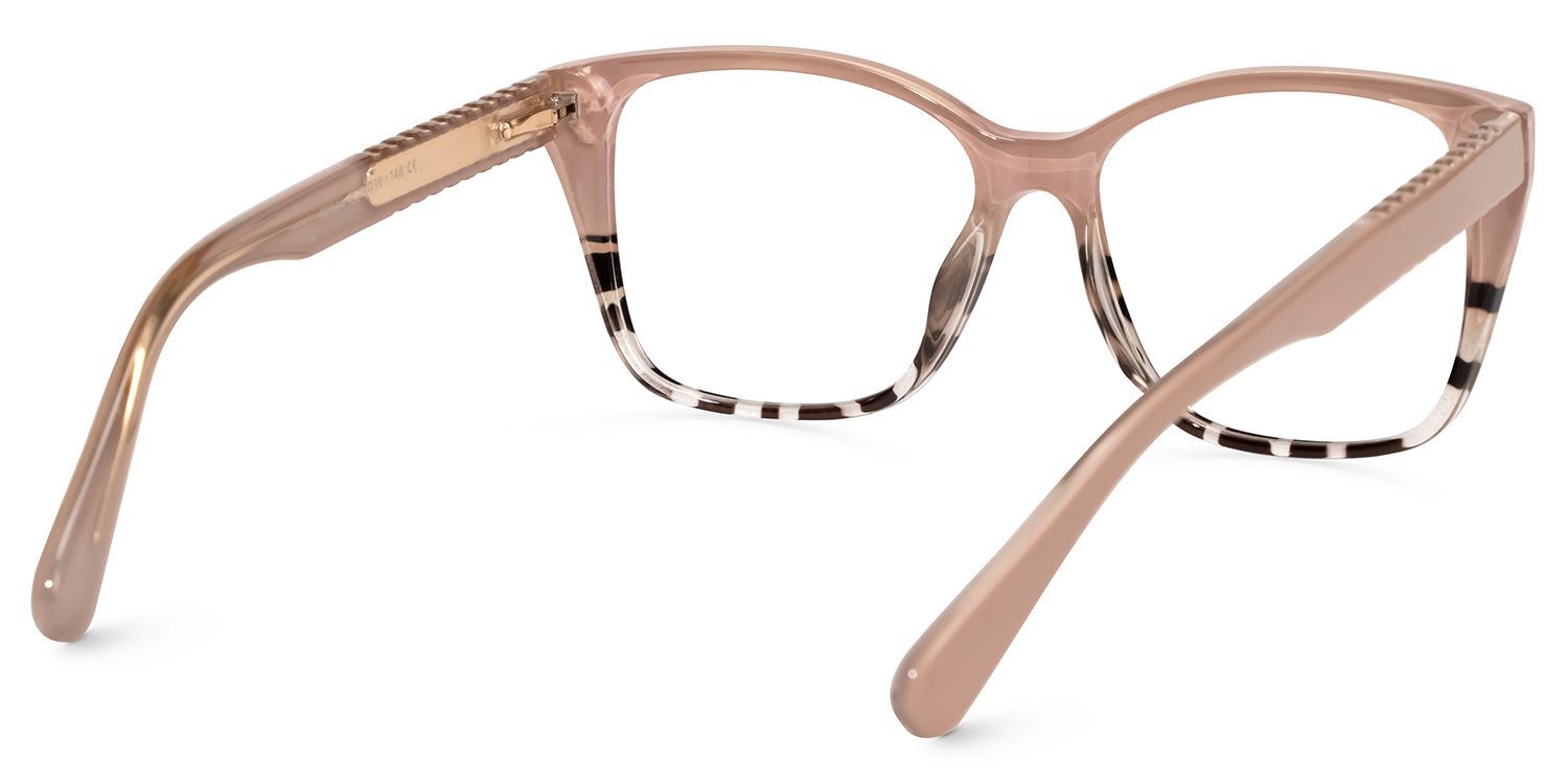 Cadhla - Square Brown/Tortoise Eyeglasses | Vooglam Side View