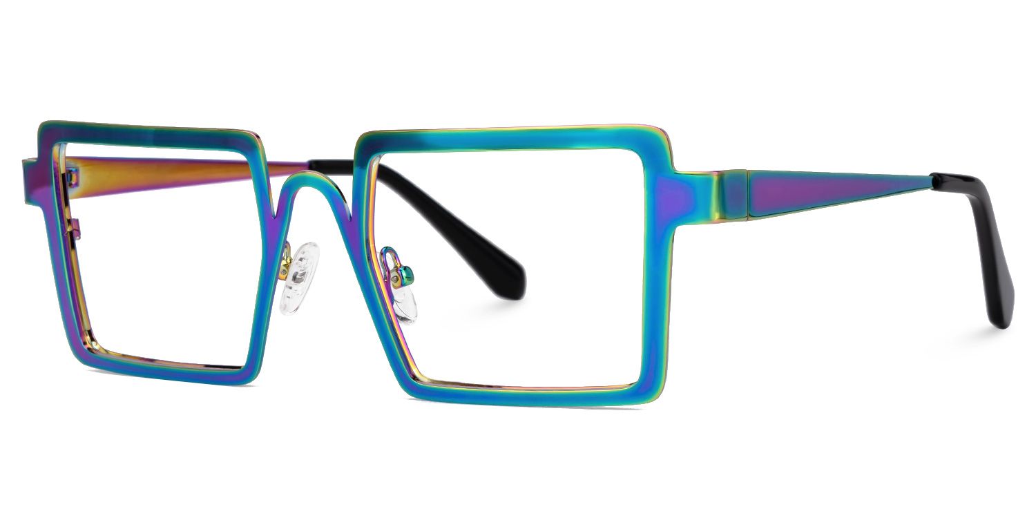 Cairbre - Rectangle Multicolor Eyeglasses | Vooglam Front View