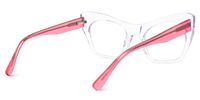 Elah - Cat Eye Crystal Eyeglasses | Vooglam Side View