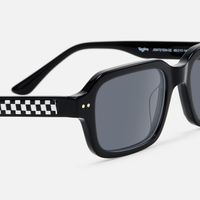 Narges - Rectangle Black Sunglasses | Vooglam Design Details