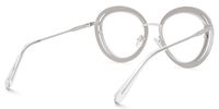 Hafiz - Round Silver Eyeglasses | Vooglam Side View