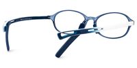 Ryleigh - Oval Blue Kids Eyeglasses | Vooglam Side View