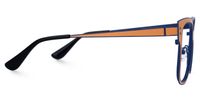 Emerson - Square Orange Eyeglasses | Vooglam
