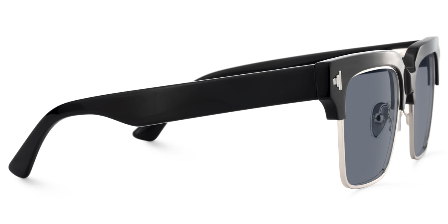 Nathifa - Browline Black Sunglasses
