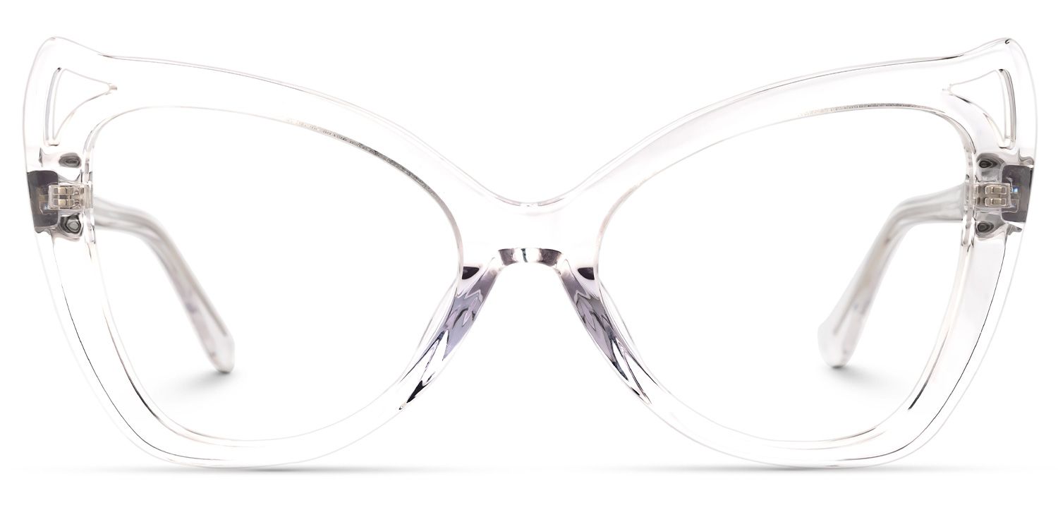 Bahadur - Cat Eye Crystal Eyeglasses | Vooglam Angle View