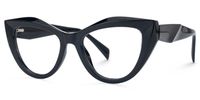Fantine - Cat Eye Black Eyeglasses | Vooglam Front View