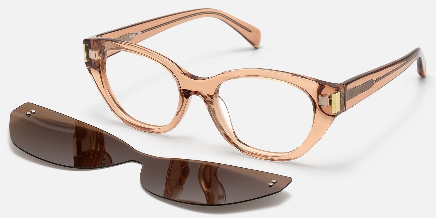 Cicely - Champagne Cat Eye Sunglasses product detail 5
