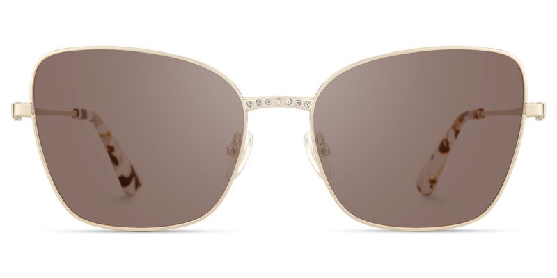 Meadow - Square Gold Sunglasses