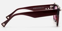 PIERCE - Square Red Sunglasses | Vooglam Side View