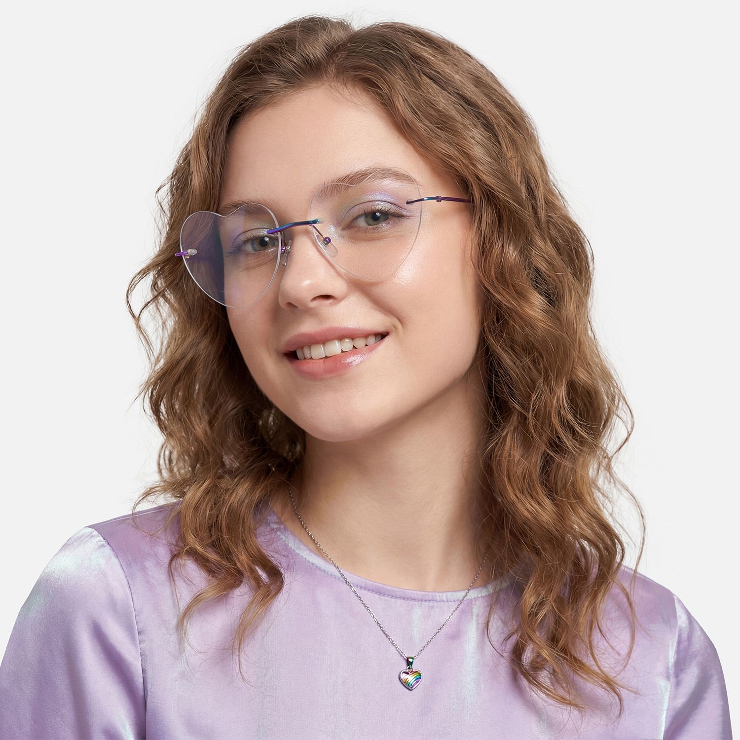 Explore the design story of Lahoma - Heart Multicolor Eyeglasses | Vooglam