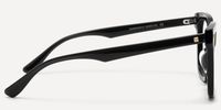 Taffeta - Square Black Eyeglasses | Vooglam Side View