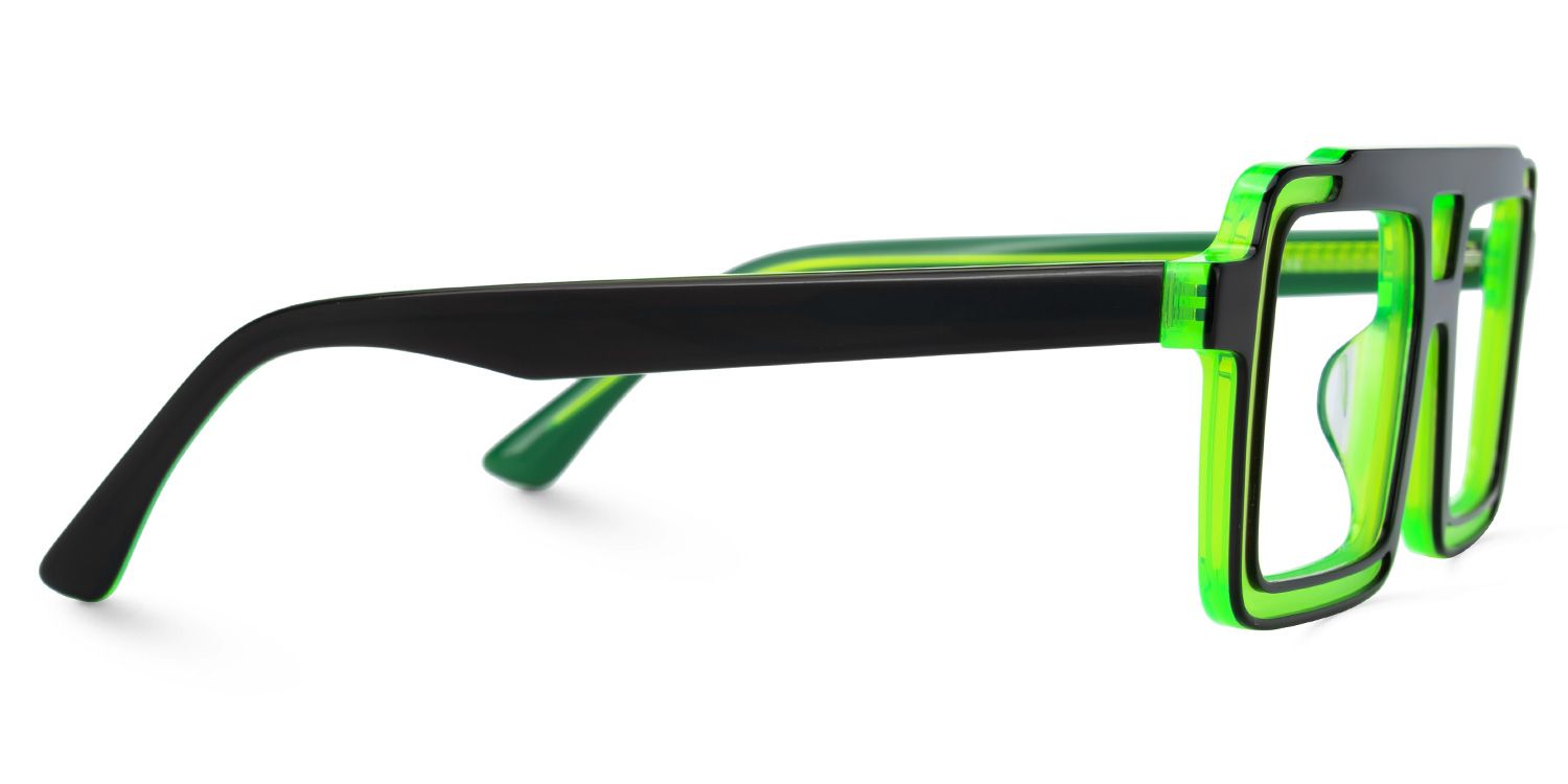 Elkanah - Aviator Green/Black Eyeglasses | Vooglam 4