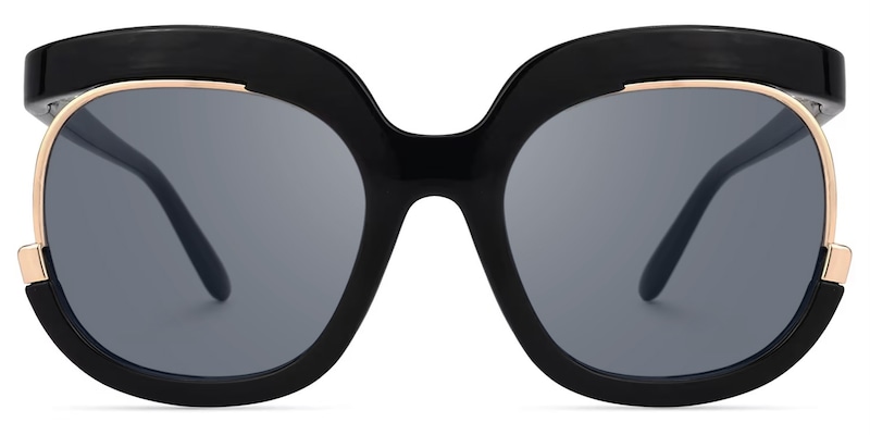 Fredia - Square Black Sunglasses