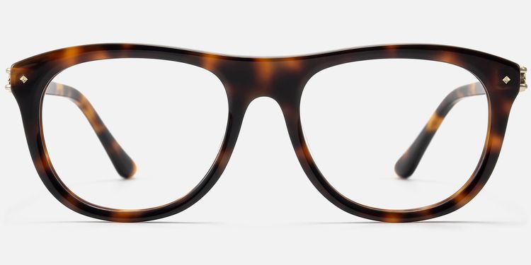 O'Keeffe - Retro Aviator Tortoise Eyeglasses | Vooglam