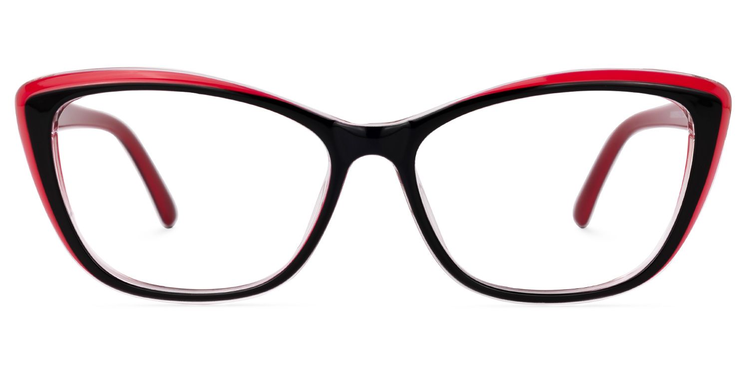 Gertie - Rectangle Black Eyeglasses - Angle View