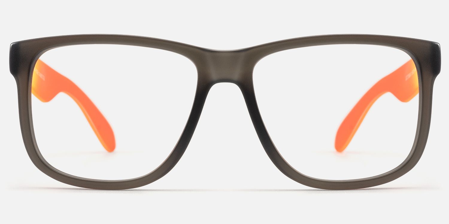 Sync - Rectangle Gray Eyeglasses | Vooglam Angle View