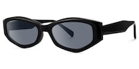 Vesper - Geometric Black Sunglasses - 2