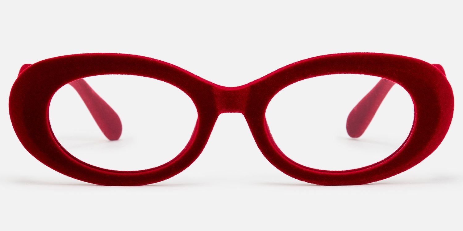 Royale - Oval Red Eyeglasses product detail 2