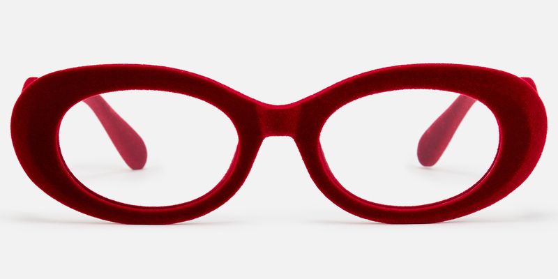 Royale - Oval Red Eyeglasses
