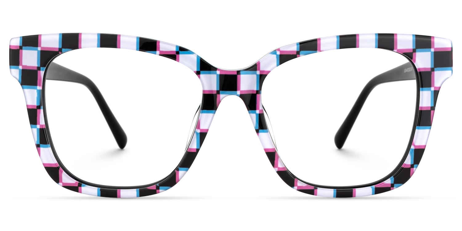 Laisha - Square Pattern Eyeglasses - 1