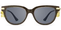 Reverie - Cat Eye Brown Sunglasses | Vooglam Angle View