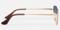 Viva - Cat Eye Gold Sunglasses | Vooglam Side View