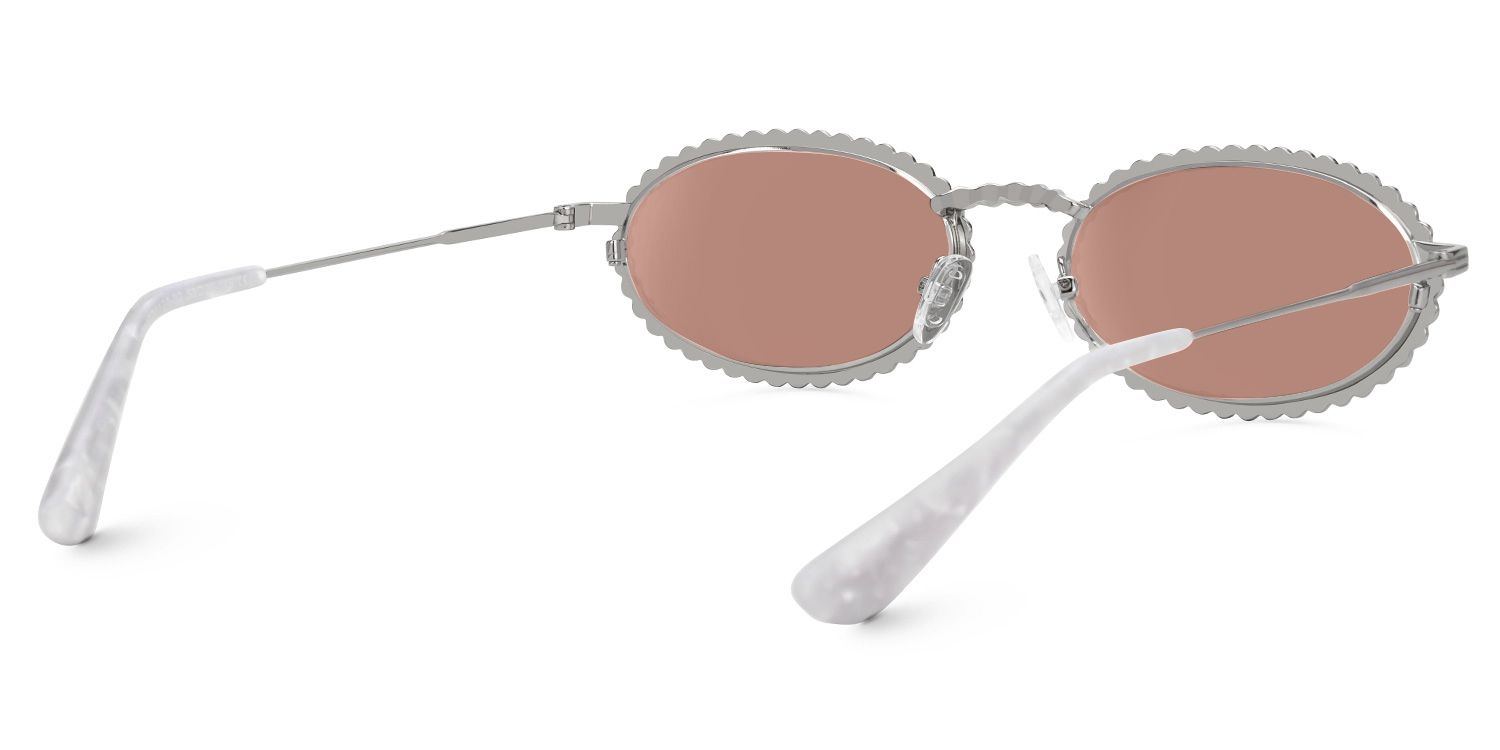 Finnea - Oval Silver Sunglasses product detail 3