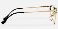 Dial - Browline Gold Eyeglasses | Vooglam Side View