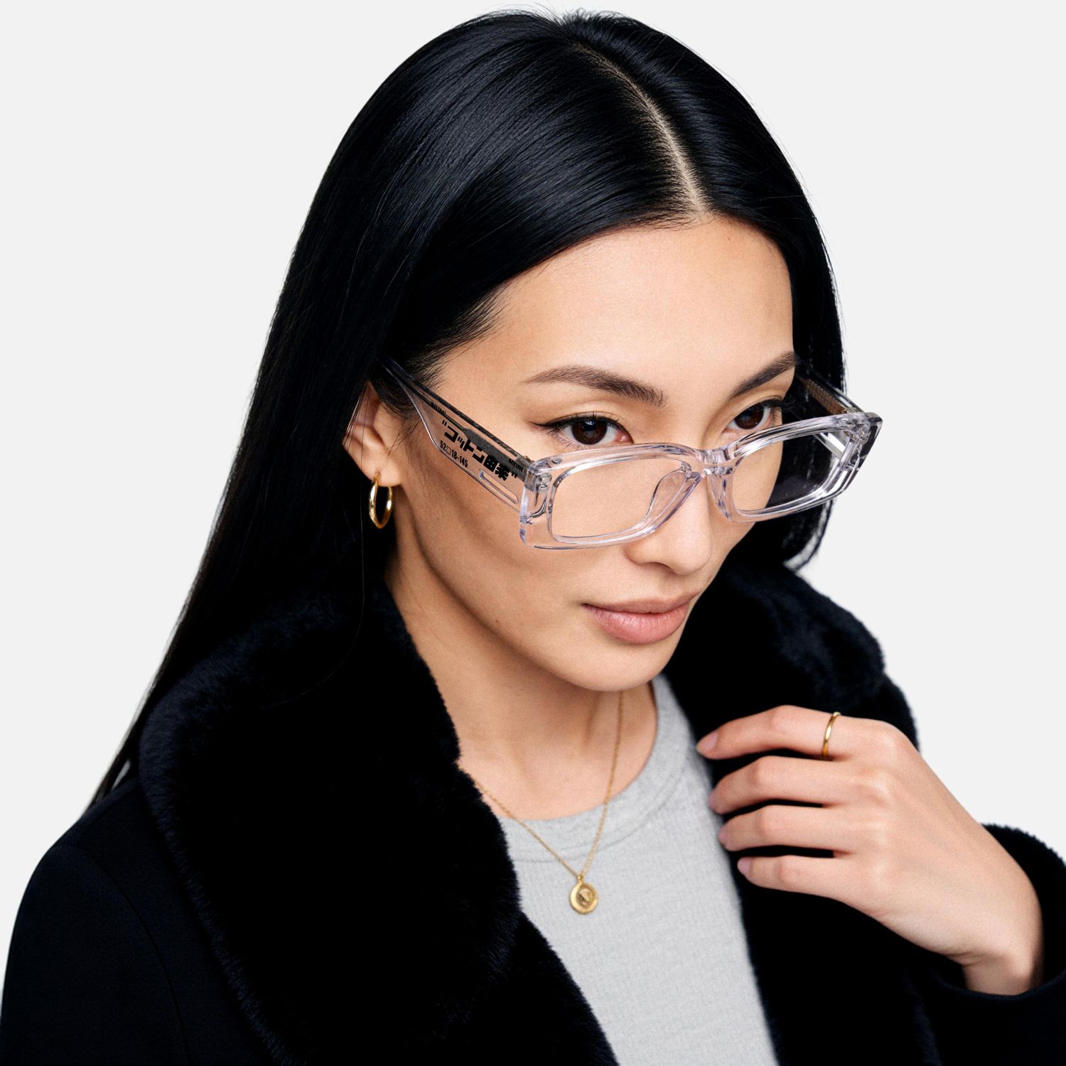Explore the design story of Horizon - Rectangle Crystal Eyeglasses | Vooglam