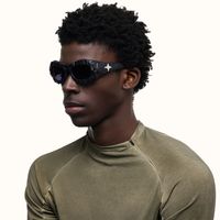 The Geologist - Black Marble Sunglasses | Vooglam On Model 4