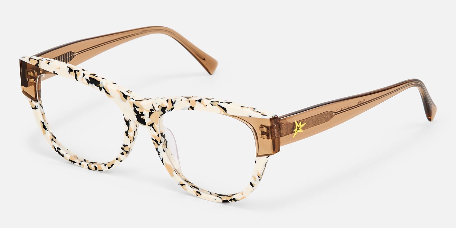 Fusion - Cat Eye White Eyeglasses | Vooglam Front View