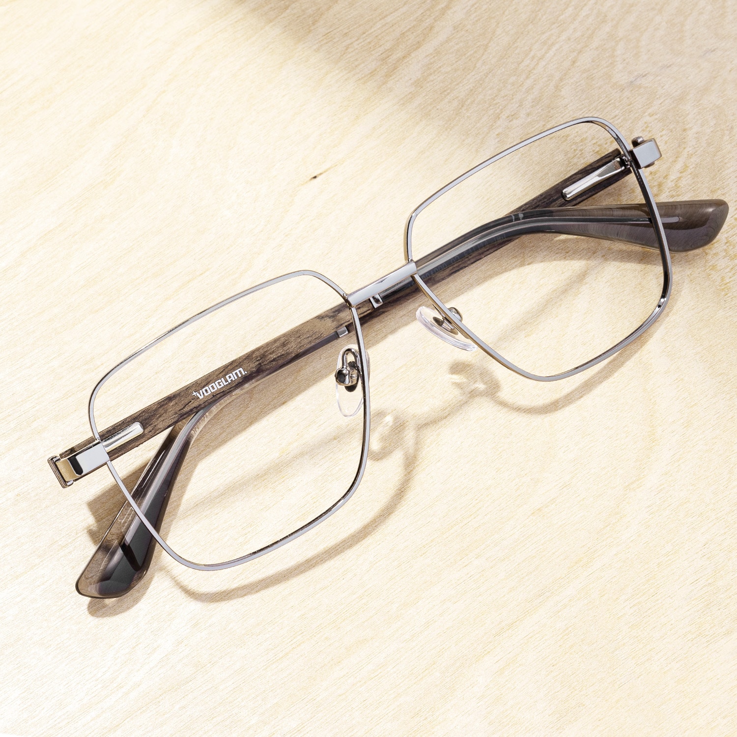 Griot - Square Silver Eyeglasses - 1