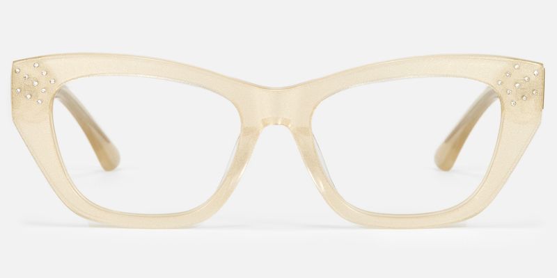 Starlina - Rectangle Champagne Eyeglasses